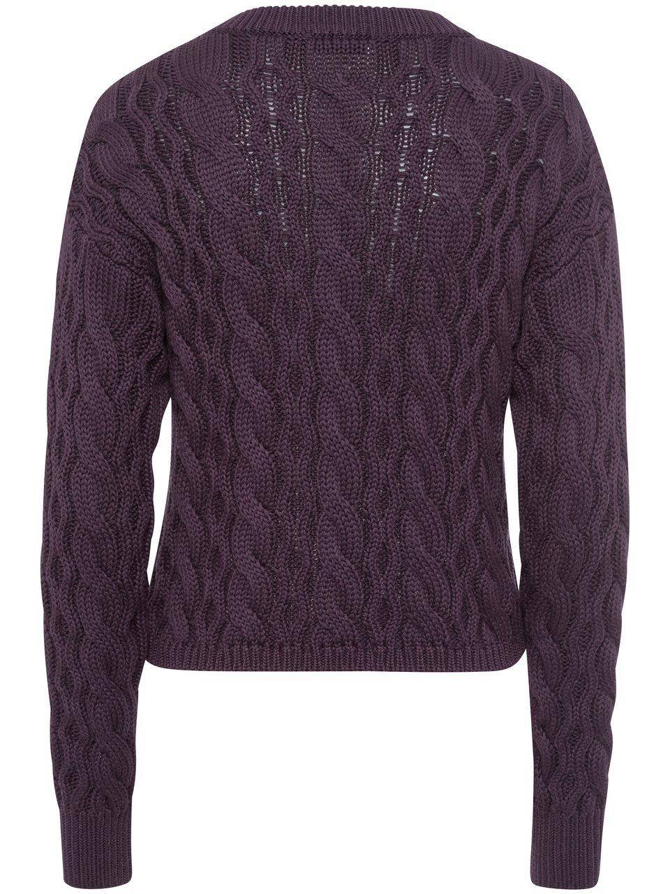 Peter Hahn Strickjacke mit Rundhals-Ausschnitt Begrenztes Angebot