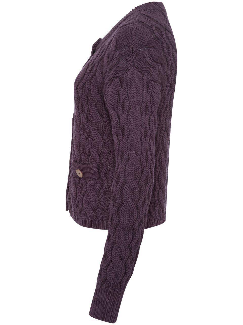 Peter Hahn Strickjacke mit Rundhals-Ausschnitt Begrenztes Angebot