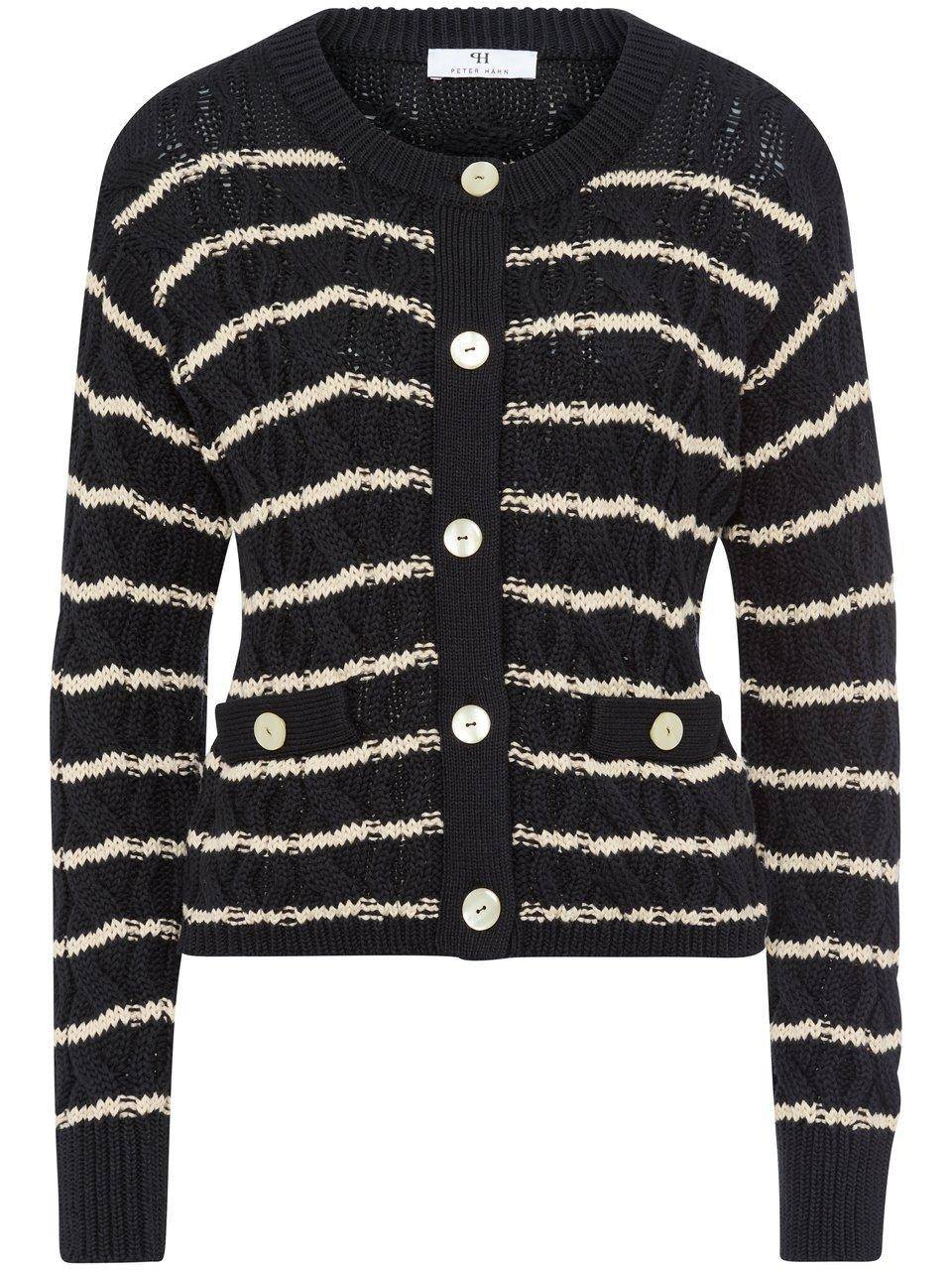 Peter Hahn Strickjacke mit Rundhals-Ausschnitt Saisonale Angebote