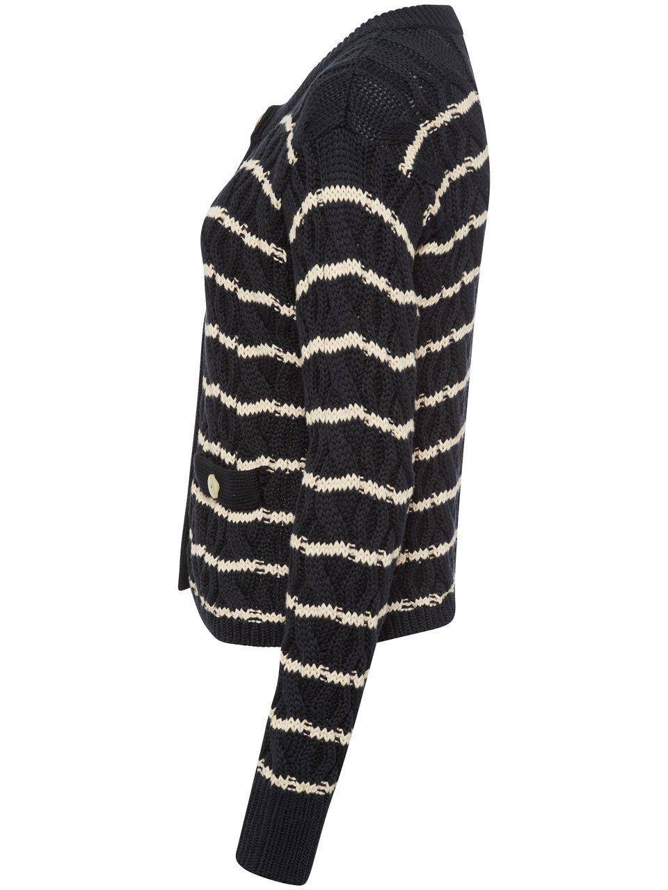 Peter Hahn Strickjacke mit Rundhals-Ausschnitt Saisonale Angebote