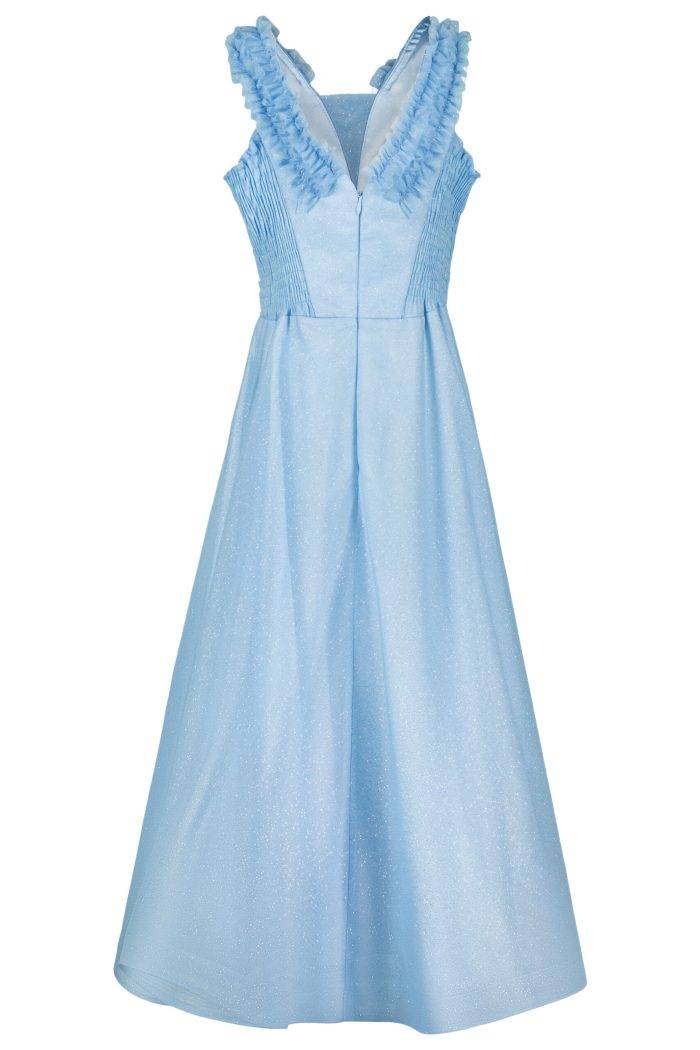 Prestije Kinderkleid aus Glitzertüll mit Trägern Top Angebot