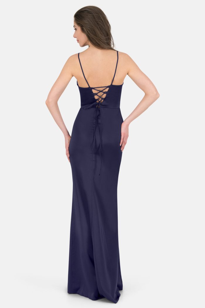 Prestije Satin Maxikleid mit Trägern Zeitlich begrenztes Angebot