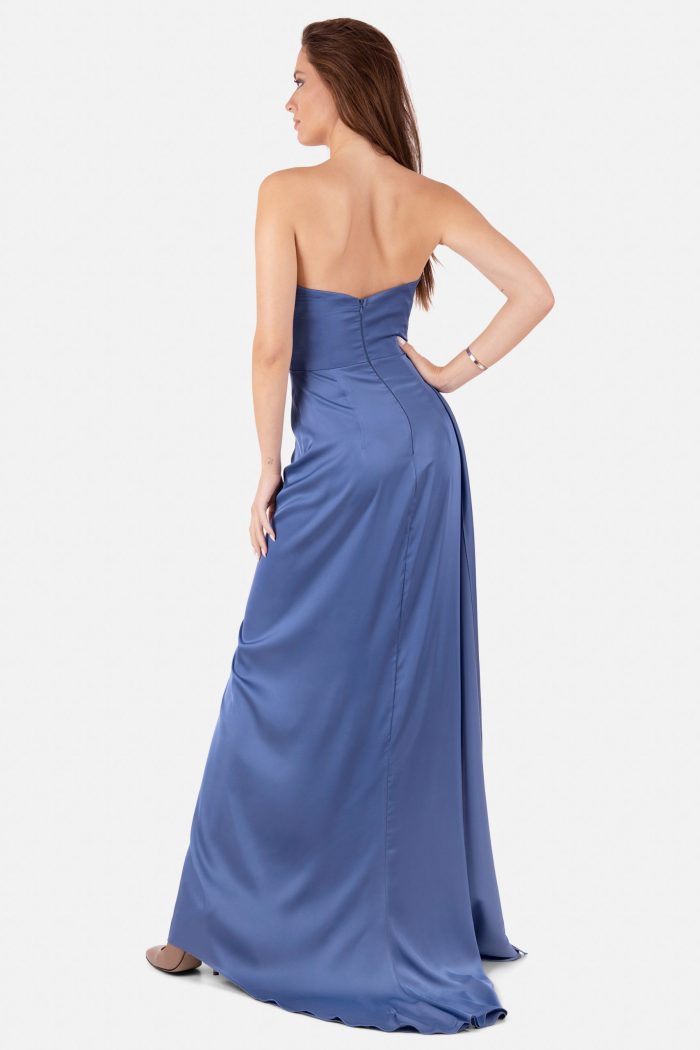 Prestije Drapiertes Maxikleid mit Beinschlitz Bestseller