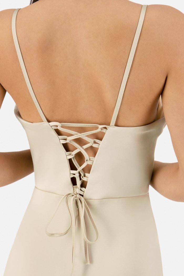 Prestije Satin Maxikleid drapiert Kauf eins, bekomm eins gratis