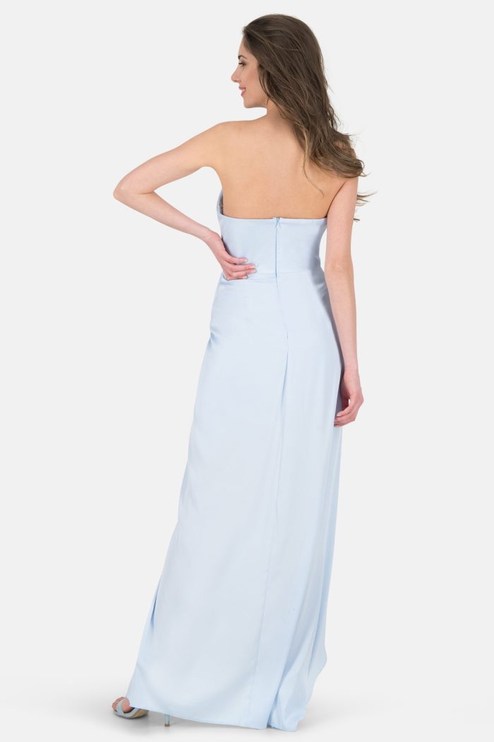 Prestije Maxikleid Satin Rückenfrei Letzte 3 Tage