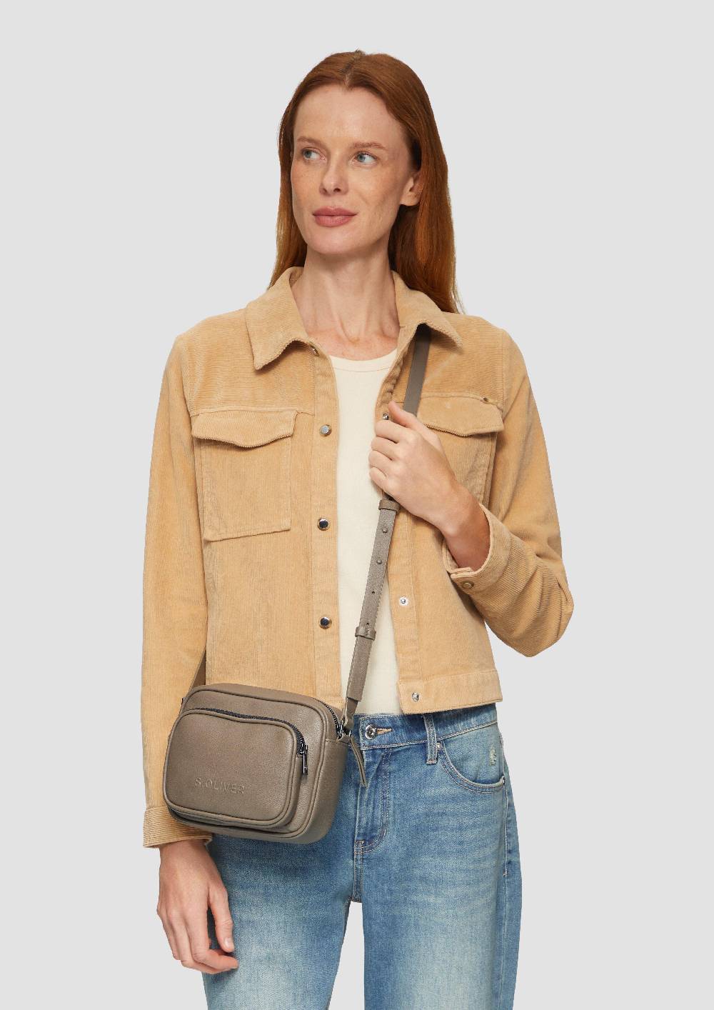 s.Oliver Große Camera-Bag in Leder-Optik Zeitbegrenzte Promotion