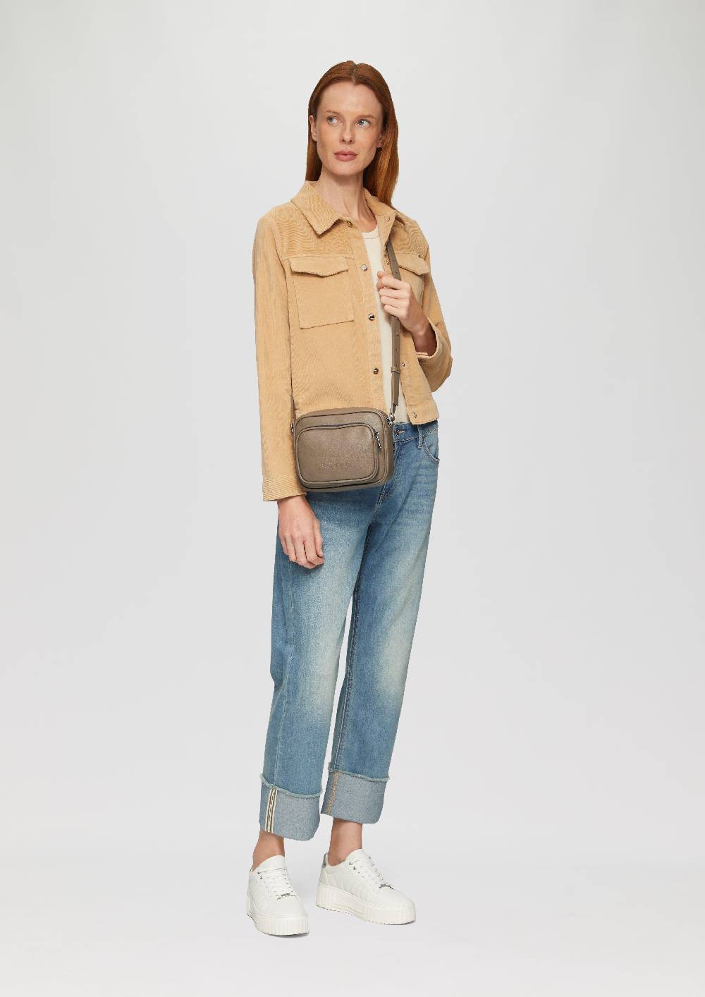 s.Oliver Große Camera-Bag in Leder-Optik Zeitbegrenzte Promotion