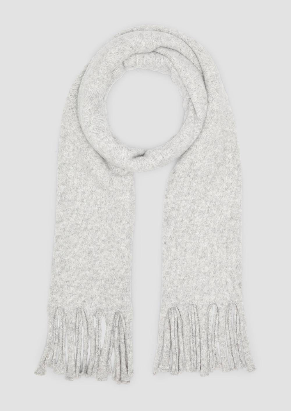 s.Oliver Gestrickter Schal mit Fransen Black Friday Preise