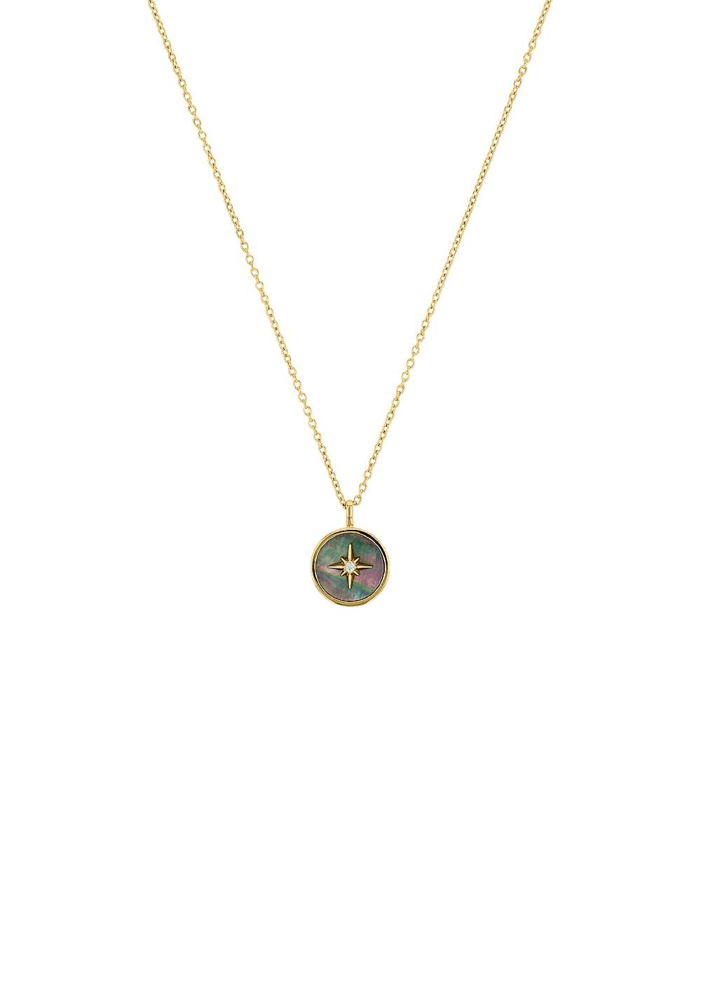 s.Oliver vergoldete Silber-Halskette mit Stern-Motiv im Angebot