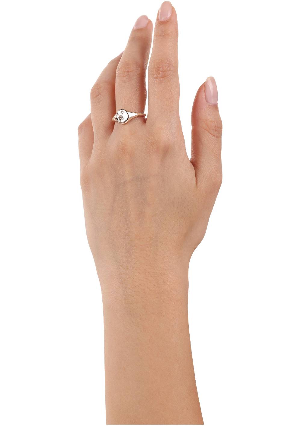 s.Oliver rosévergoldeter Silber-Ring mit Zirkonia-Steinen Begrenztes Angebot