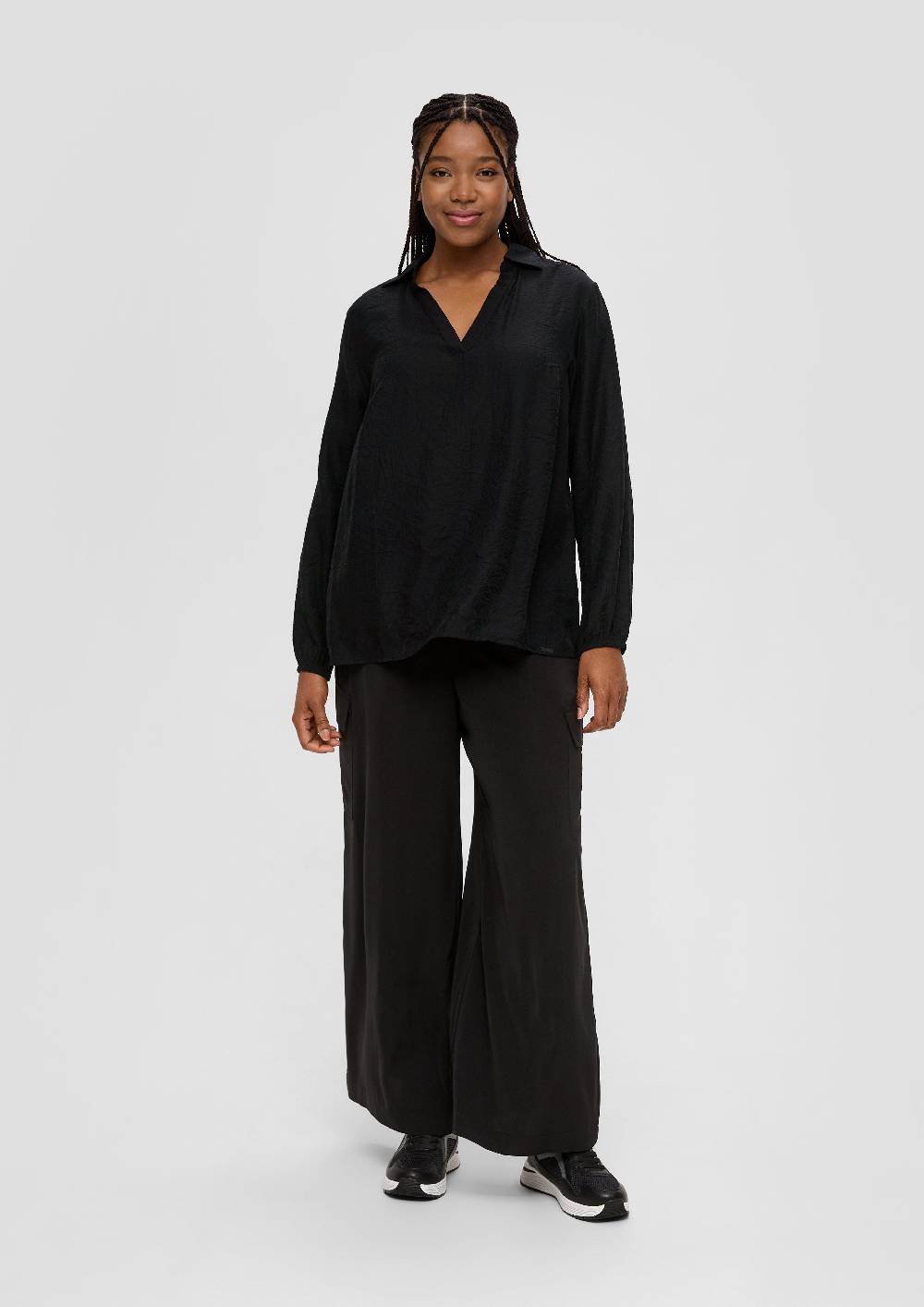 s.Oliver Hemdbluse mit Dobby-Struktur Große Rabatte