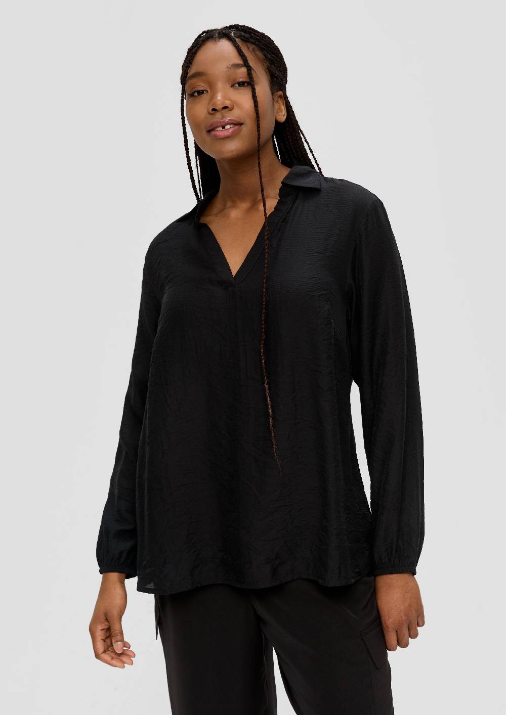 s.Oliver Hemdbluse mit Dobby-Struktur Große Rabatte