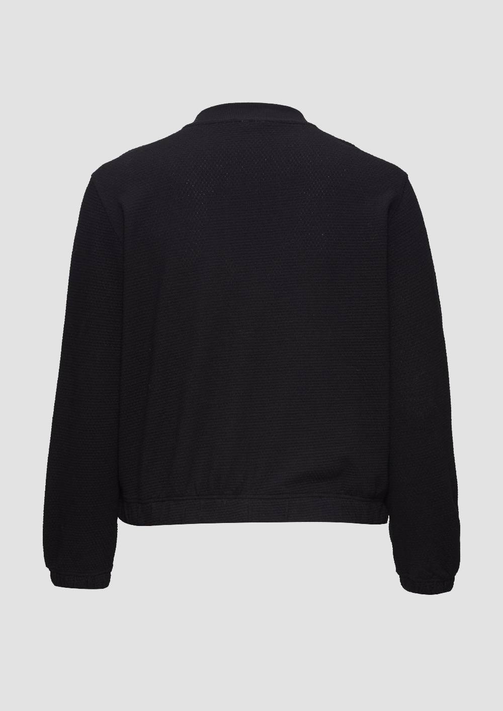 s.Oliver Strukturierter Sweat-Blouson aus Baumwollmix Neuheiten