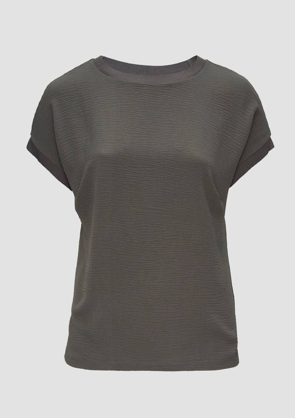 s.Oliver Materialmix-T-Shirt im Loose Fit Kauf eins, bekomm eins gratis