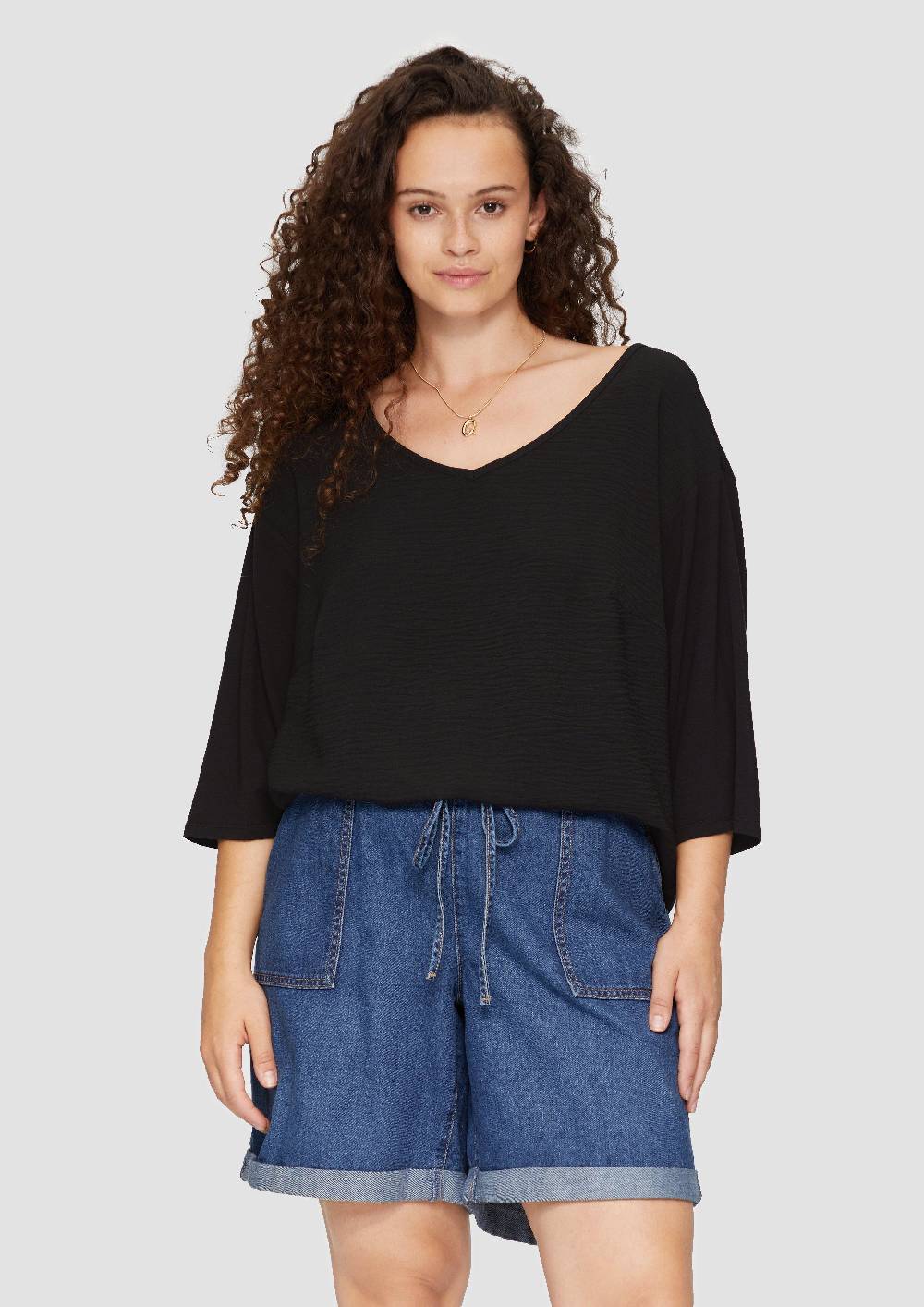 s.Oliver Shirt im Fabricmix und Loose Fit Wochenangebot