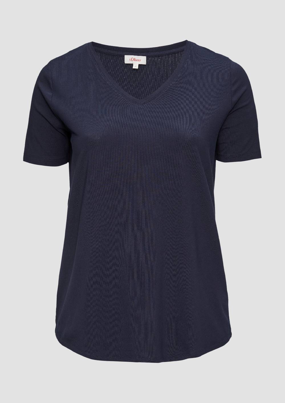 s.Oliver T-Shirt mit V-Ausschnitt Letzte 3 Tage