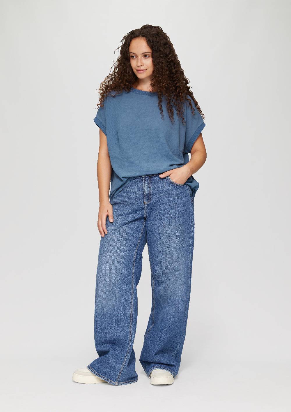 s.Oliver Materialmix-T-Shirt im Loose Fit JETZT KAUFEN