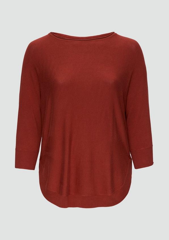 s.Oliver Viskosemix-Pullover mit Fledermausärmeln