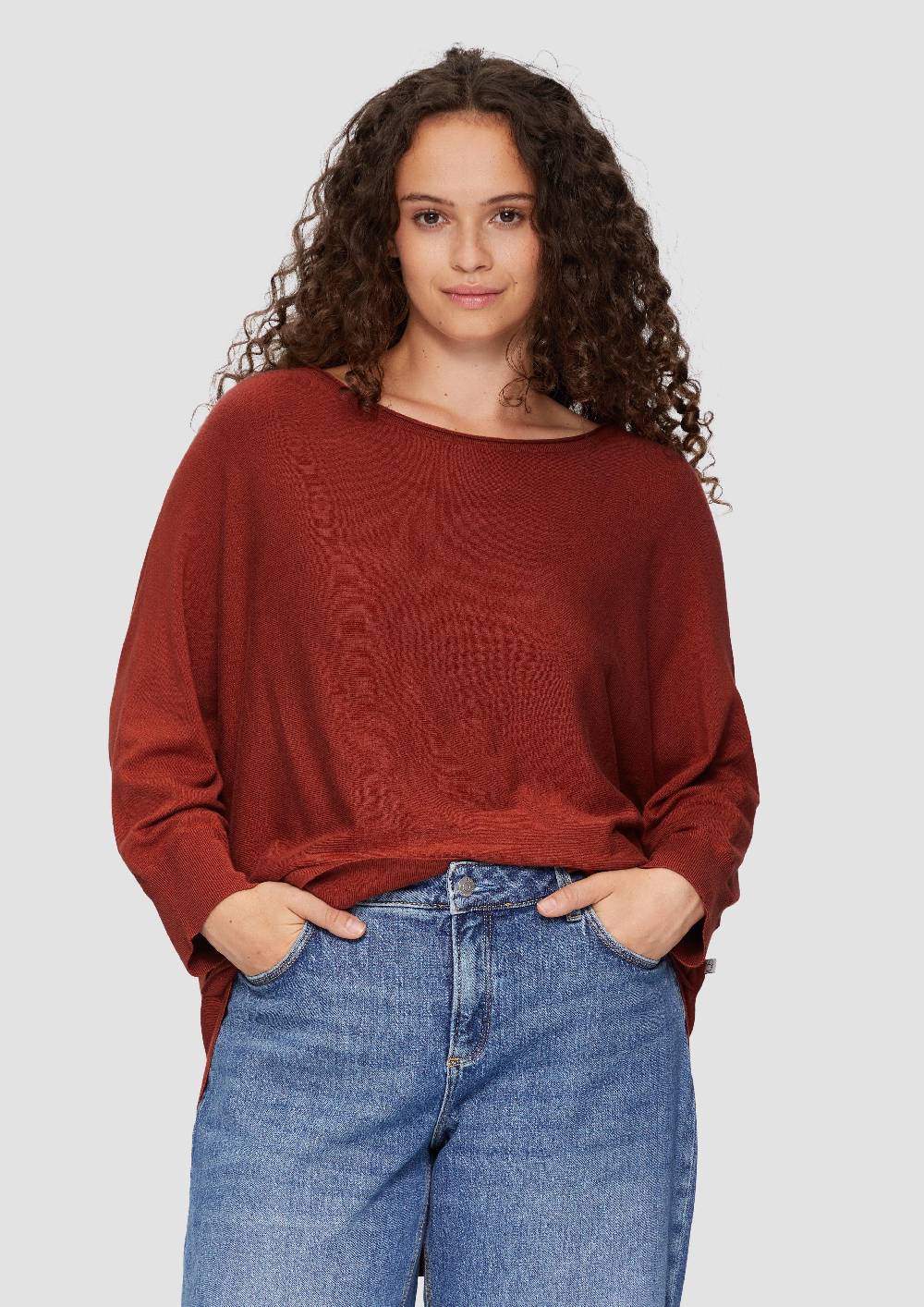 s.Oliver Viskosemix-Pullover mit Fledermausärmeln Bis zu 60% Rabatt