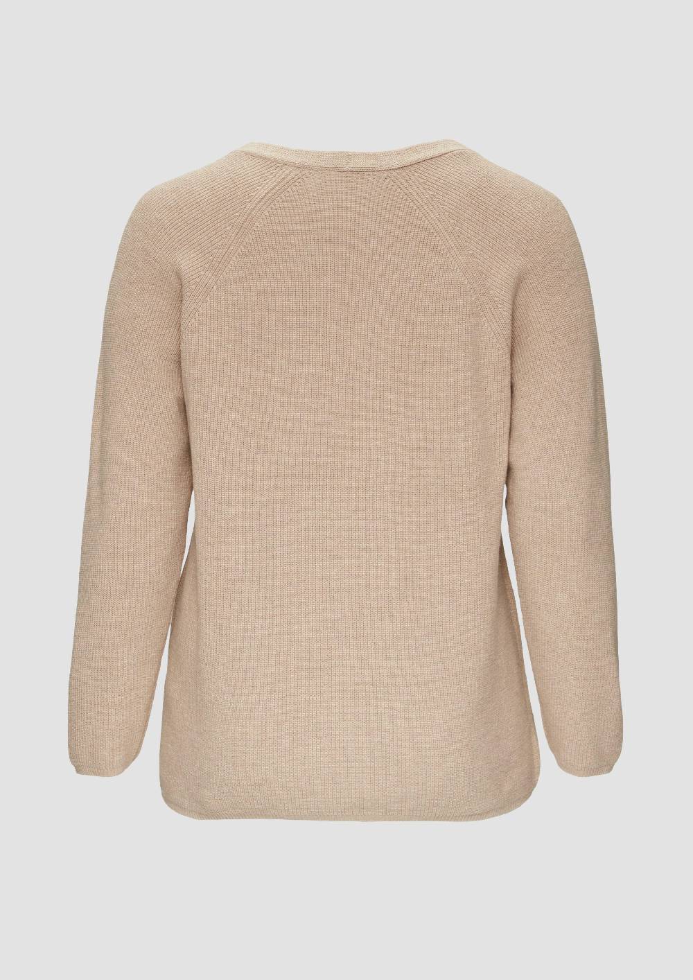 s.Oliver Strickpullover mit V-Ausschnitt im Loose Fit 50% Rabatt mit kostenlosem Versand