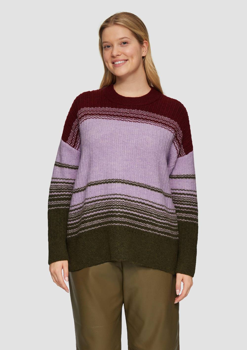 s.Oliver Gestreifter Strickpullover im Relaxed Fit Clearance-Verkauf