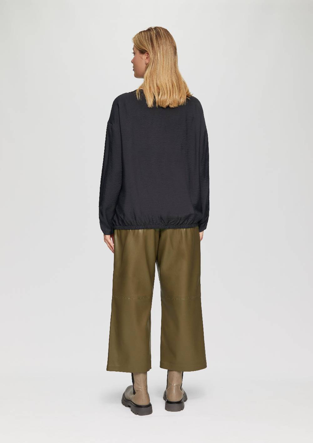 s.Oliver Viskose-Bluse mit elastischem Saum 2025