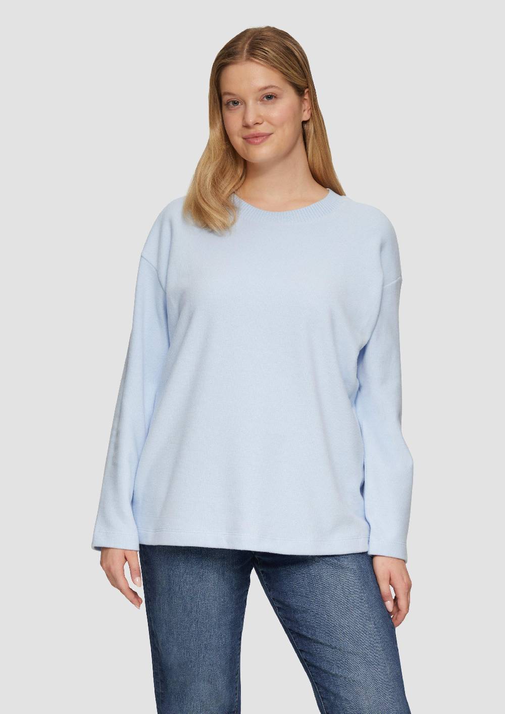 s.Oliver Weiches Sweatshirt mit überschnittenen Schultern Verkauf