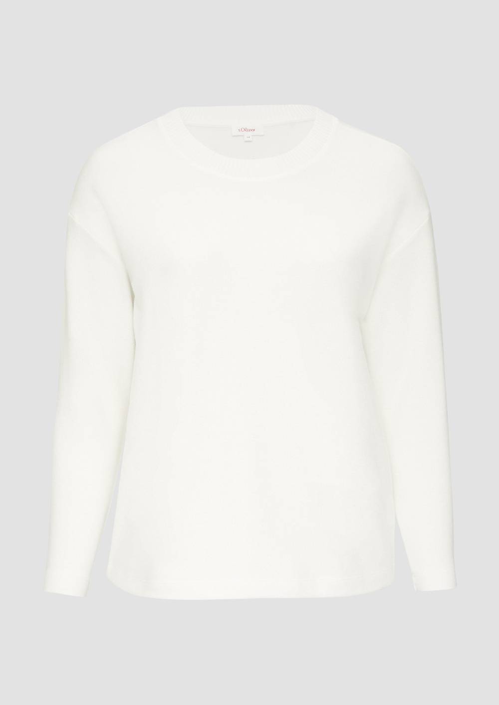 s.Oliver Weiches Sweatshirt mit überschnittenen Schultern Angebote