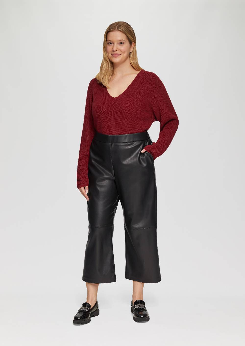 s.Oliver Culotte aus Lederimitat mit Nahtdetails Hotsell