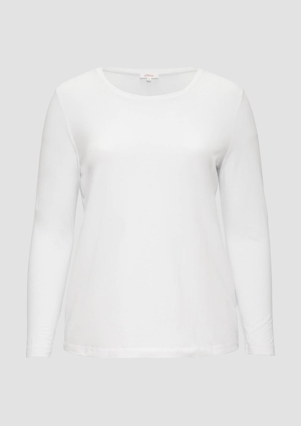 s.Oliver Longsleeve aus Baumwollstretch im Angebot