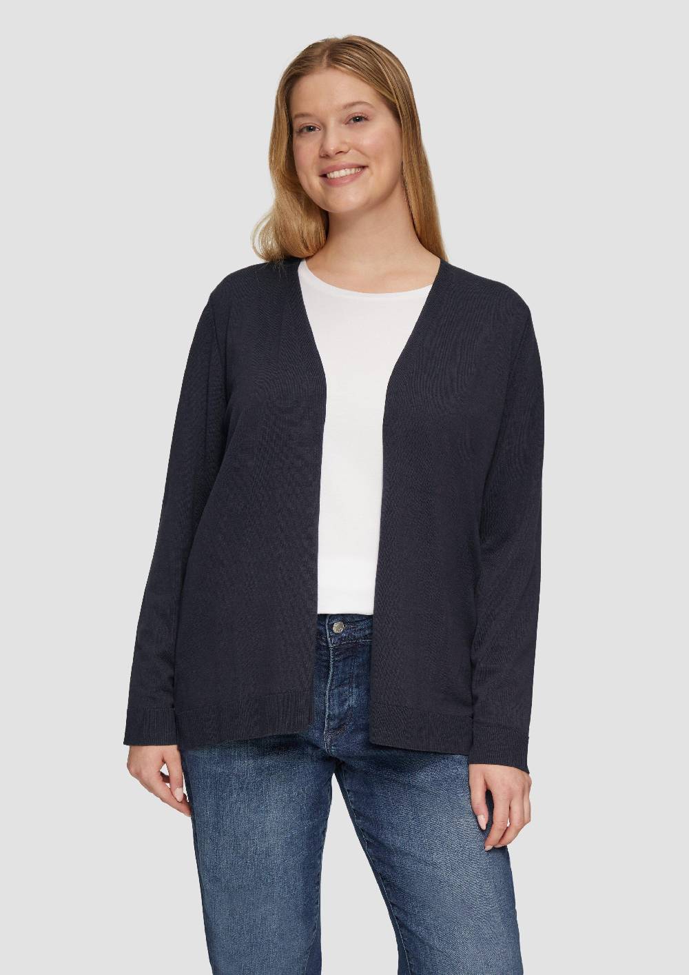 s.Oliver Cardigan aus Viskose-Baumwollmix Fabrikverkauf