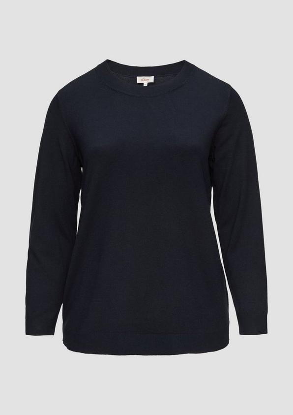 s.Oliver Strickpullover mit Rundhalsausschnitt