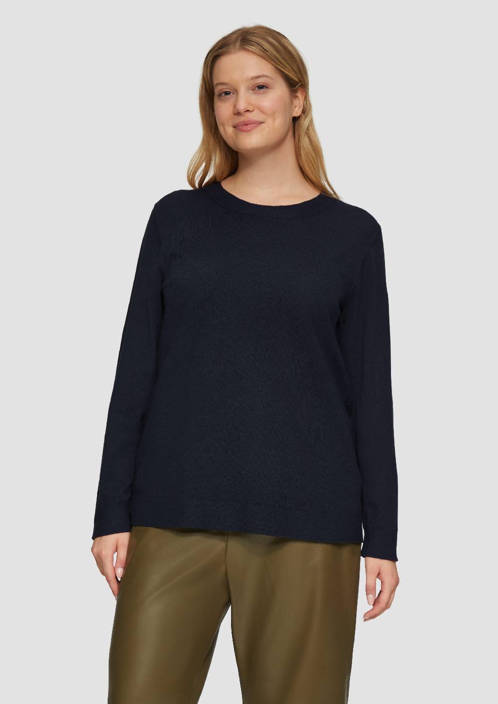s.Oliver Strickpullover mit Rundhalsausschnitt Limitierter Zeitrabatt