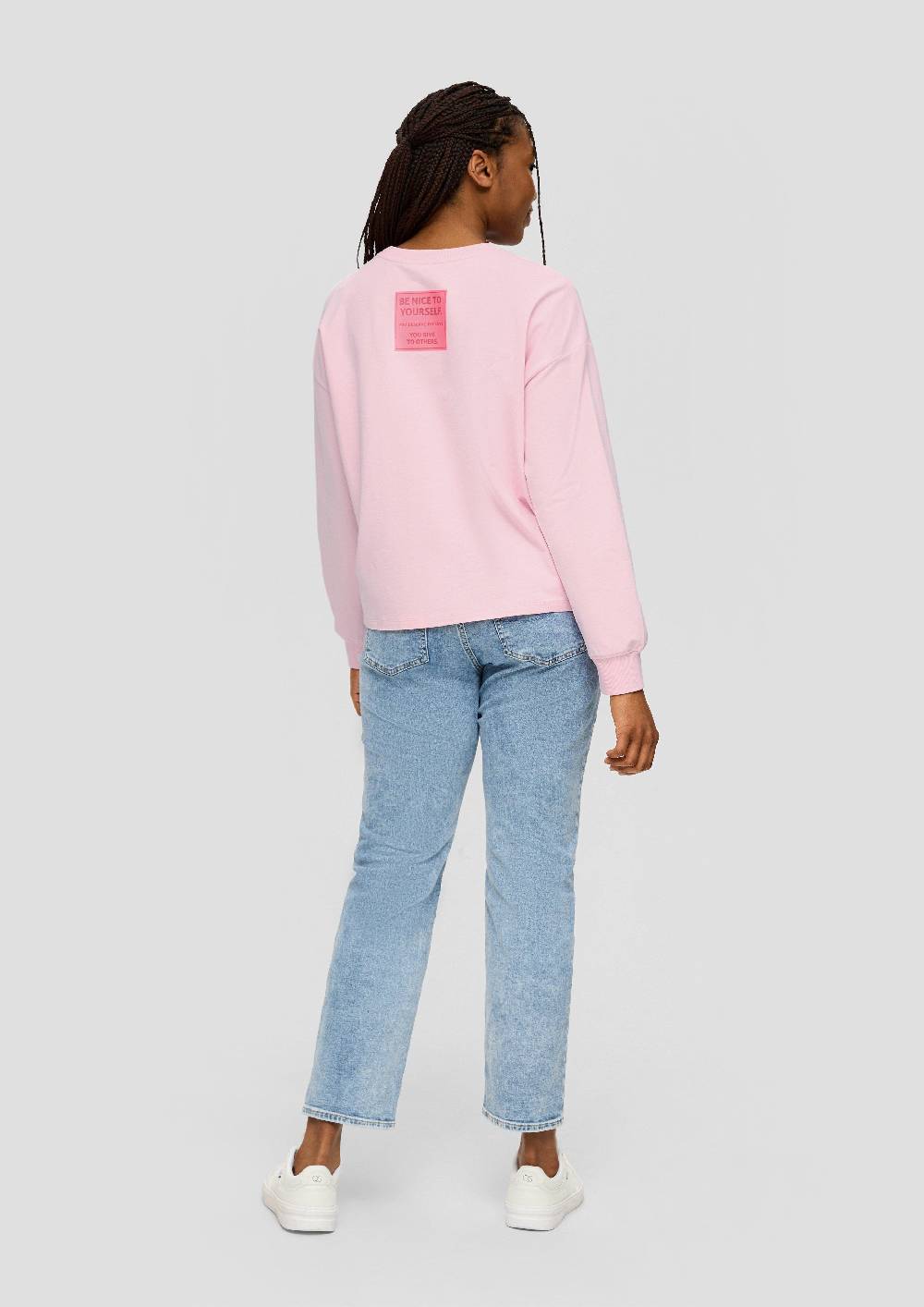 s.Oliver Sweatshirt im Boxy Cut mit Rückenprint Sonderangebot