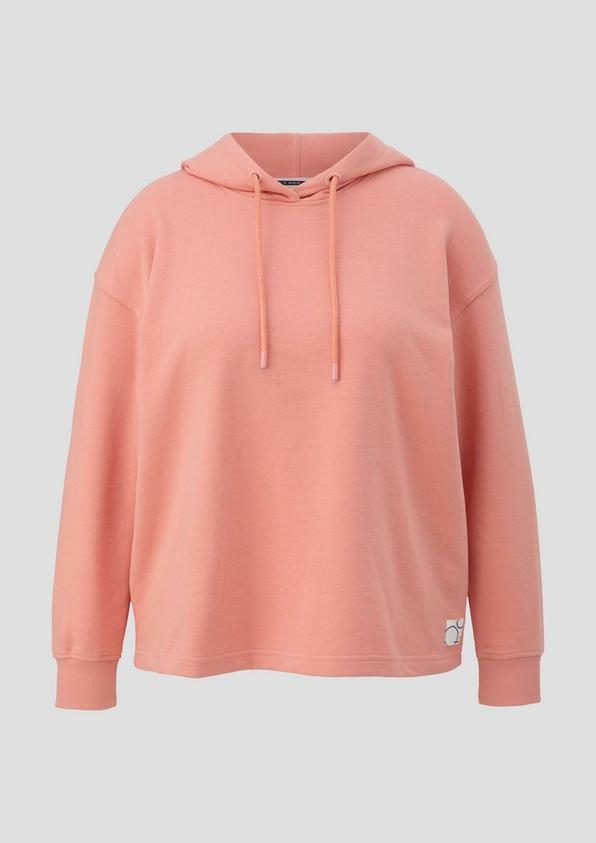 s.Oliver Kapuzensweatshirt mit überschnittener Schulter