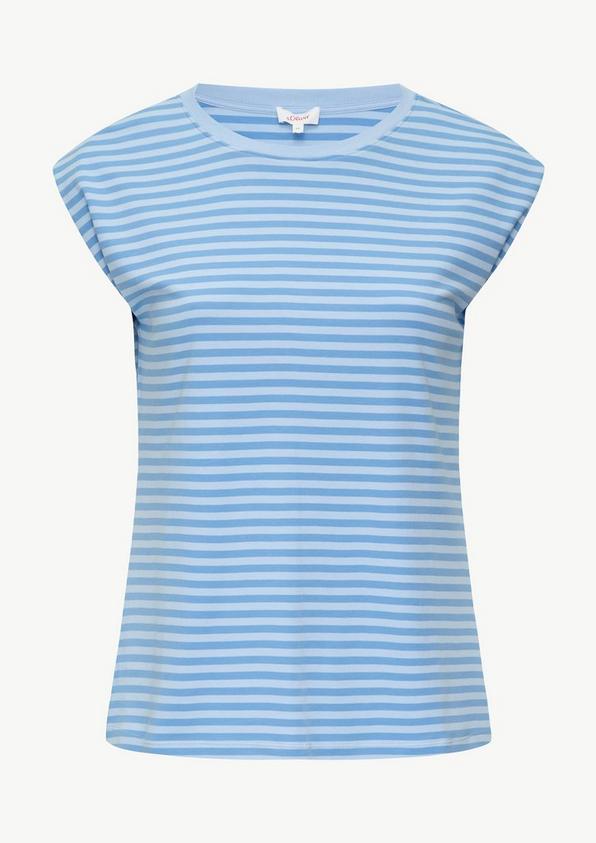 s.Oliver Gestreiftes Shirt im Relaxed Fit aus Interlock-Jersey