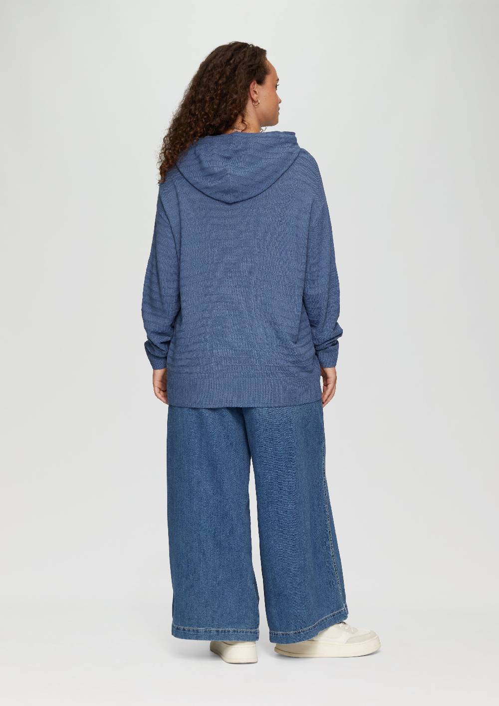 s.Oliver Strukturierter Strickpullover mit Kapuze Flash Sale