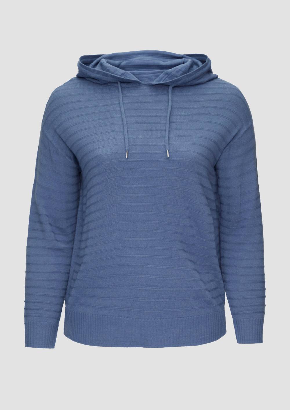 s.Oliver Strukturierter Strickpullover mit Kapuze Flash Sale
