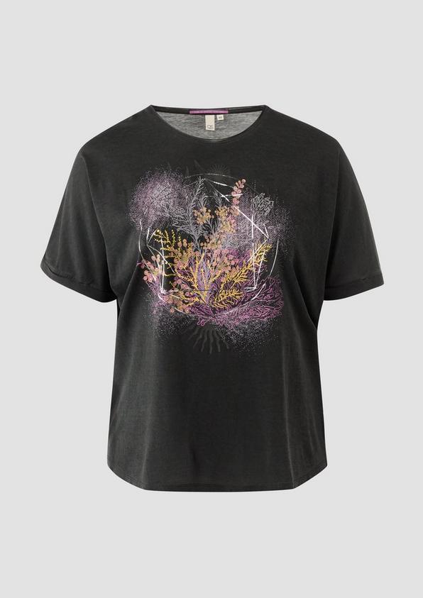 s.Oliver Oversize-Shirt mit Rundhalsausschnitt und Frontprint