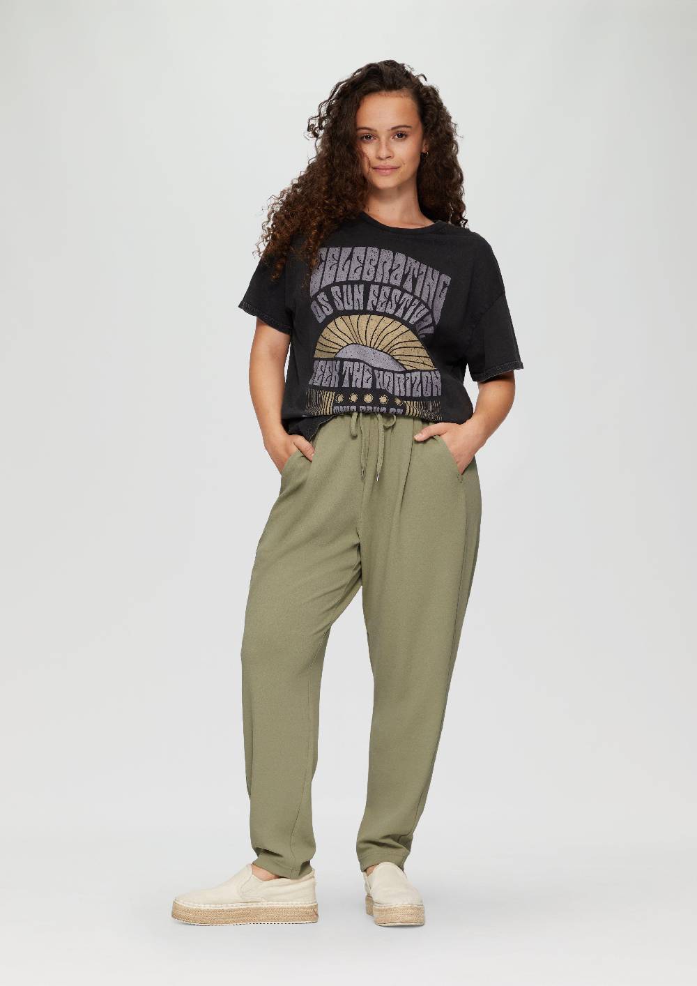 s.Oliver Jogpants aus Interlock-Crêpe Muttertagsangebot