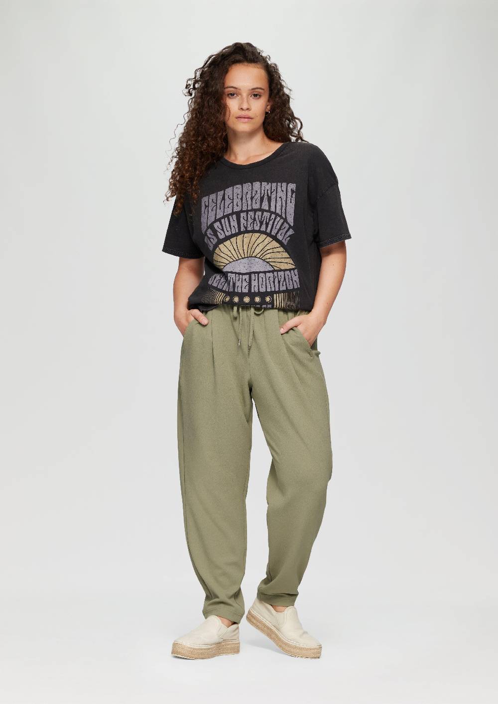 s.Oliver Jogpants aus Interlock-Crêpe Muttertagsangebot