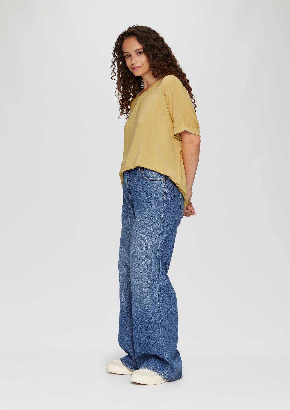 s.Oliver Loose-Fit-Shirt im Lyocellmix Online Outlet