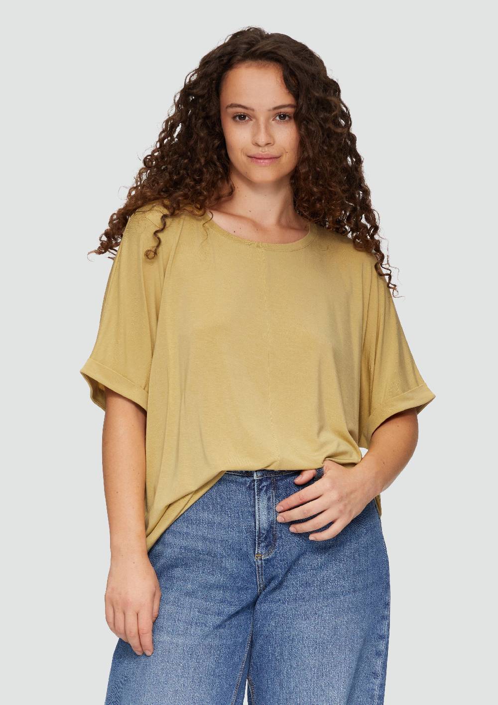 s.Oliver Loose-Fit-Shirt im Lyocellmix Online Outlet