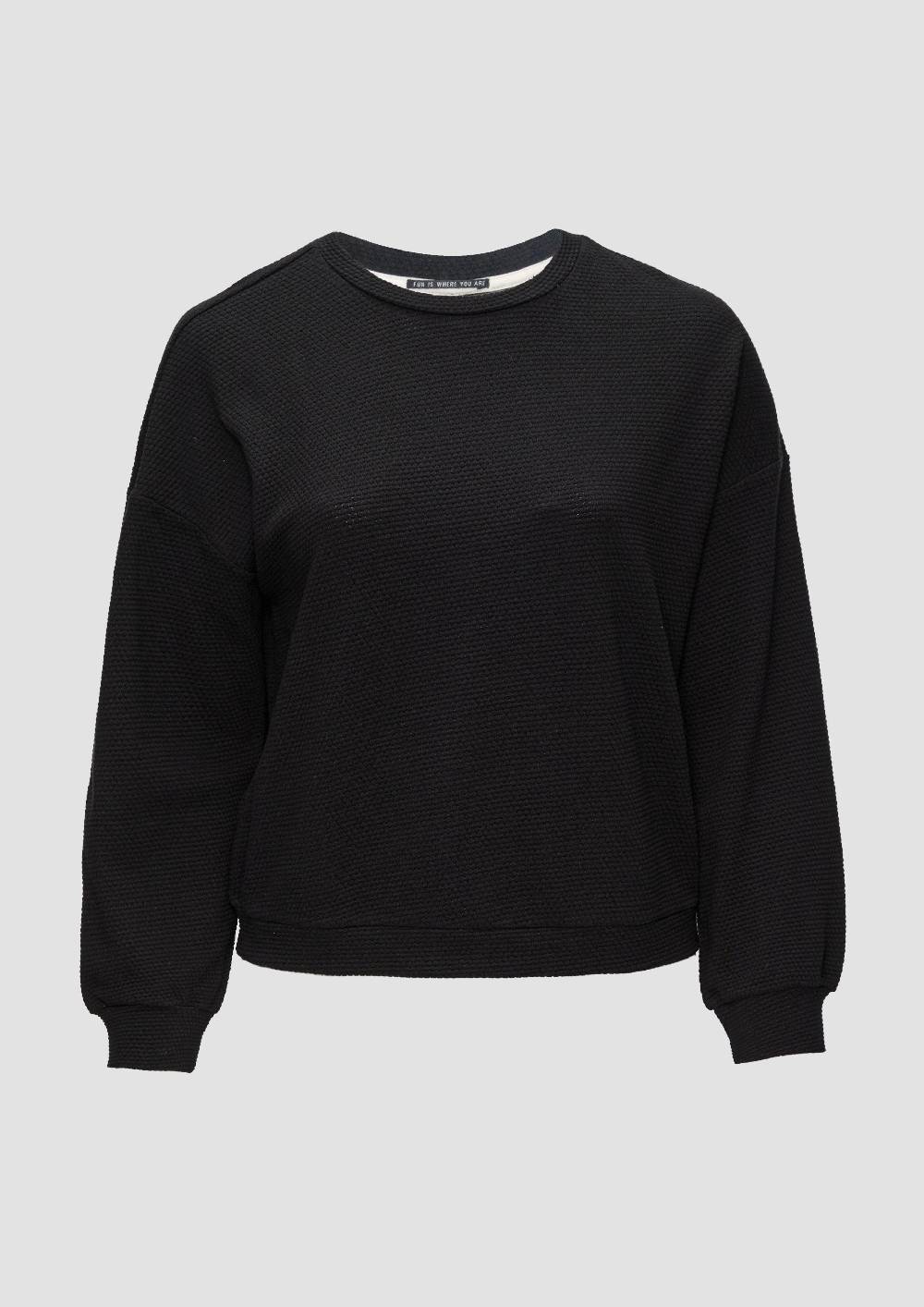 s.Oliver Loose Fit-Sweatshirt mit Struktur Exklusive Angebote