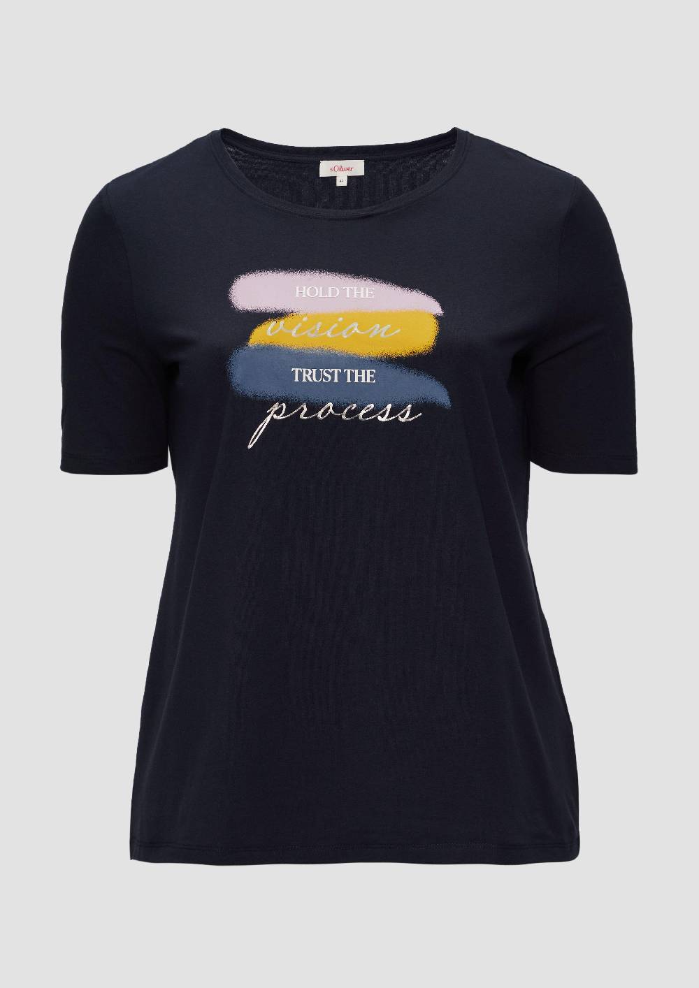 s.Oliver T-Shirt mit Rundhalsausschnitt und Front-Print Blitzangebot