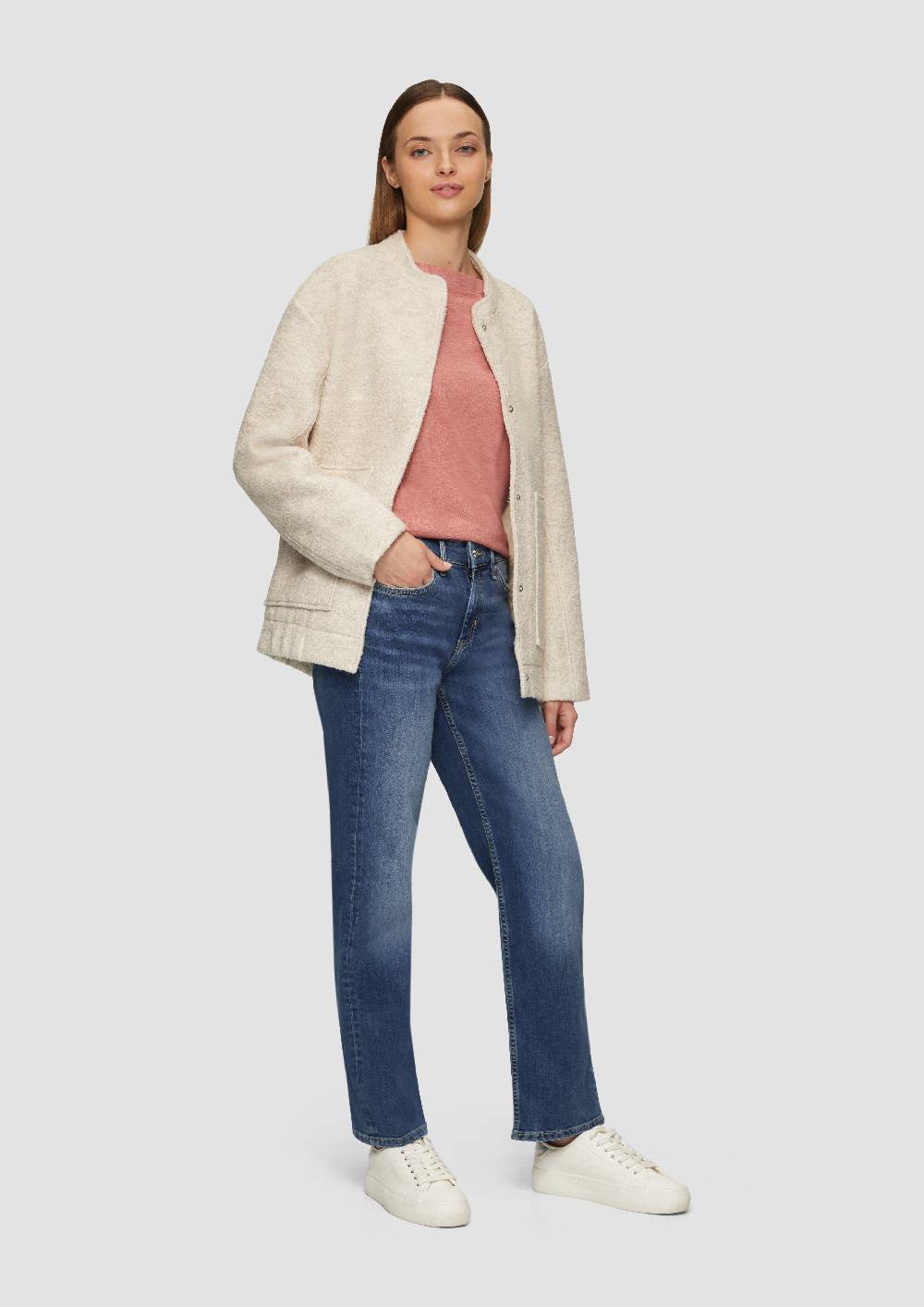 s.Oliver Jeans Karolin / Regular Fit / Mid Rise / Straight Leg Wochenangebot