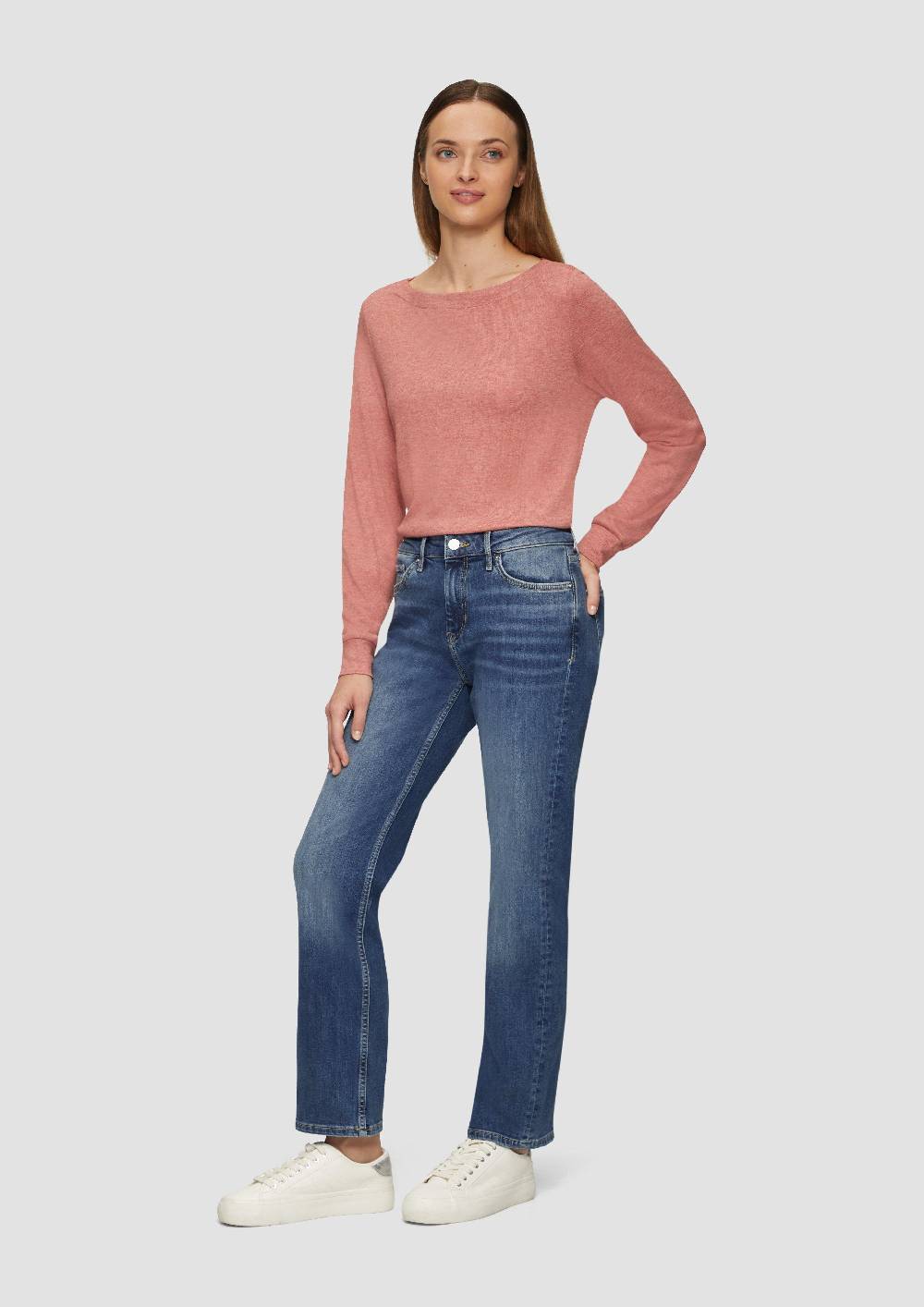 s.Oliver Jeans Karolin / Regular Fit / Mid Rise / Straight Leg Wochenangebot