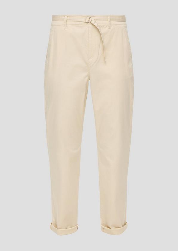 s.Oliver Chino mit Gürtel aus Baumwollstretch