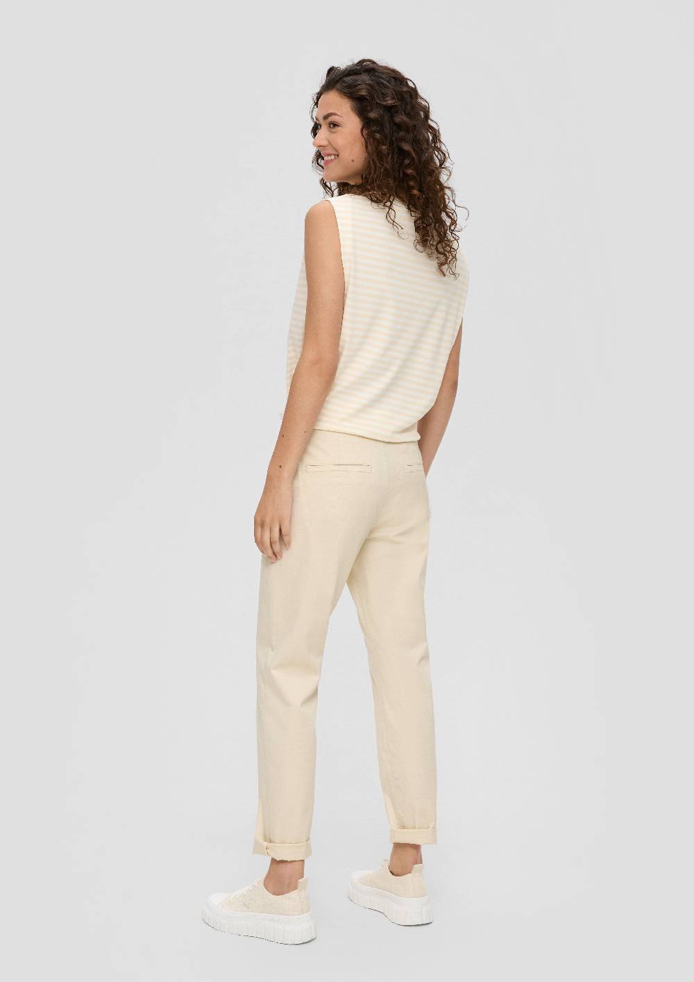 s.Oliver Chino mit Gürtel aus Baumwollstretch Kostenlose Rückgabe
