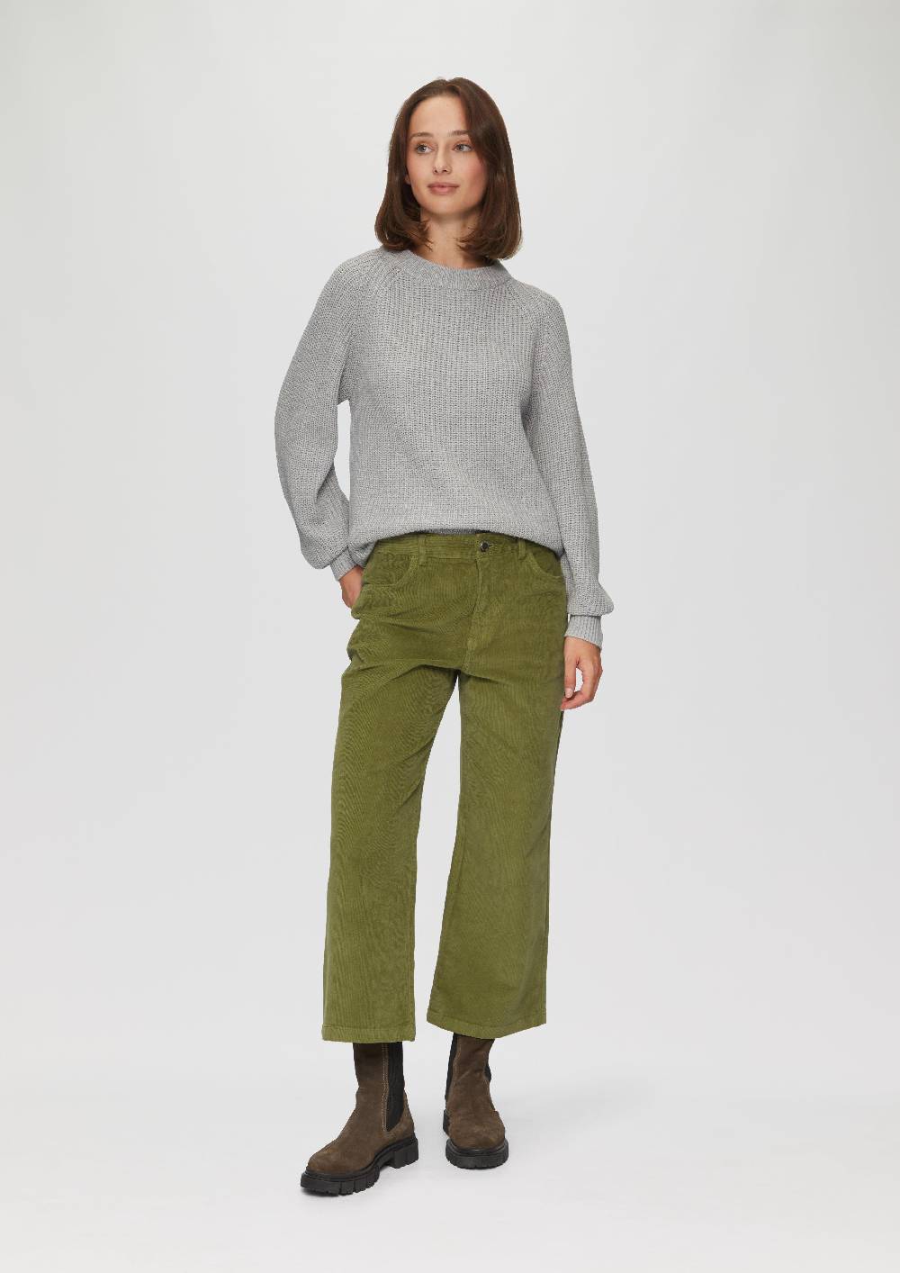 s.Oliver Elastische Culotte aus Cord Begrenzte Freigabe